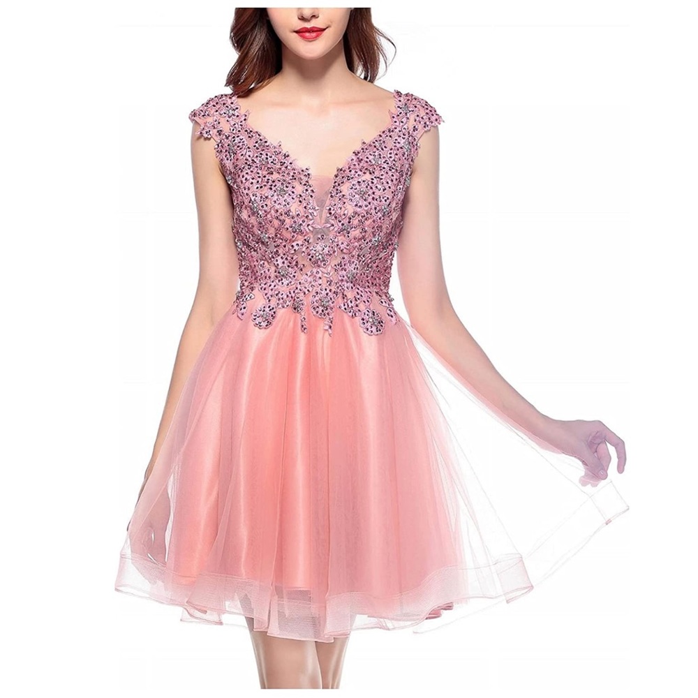 Women’s Prom Evening Sleeveless Beading Fit & Flare Dress 10 NWT